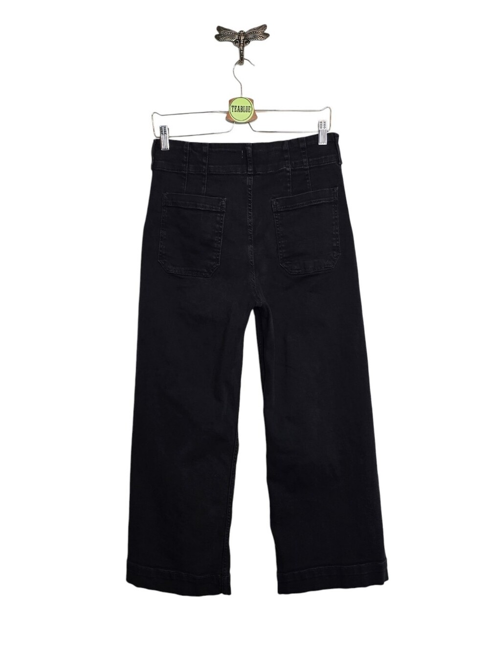 Maeve Colette High-Rise Wide-Leg Denim Cropped Jeans 29 - Picture 3 of 12